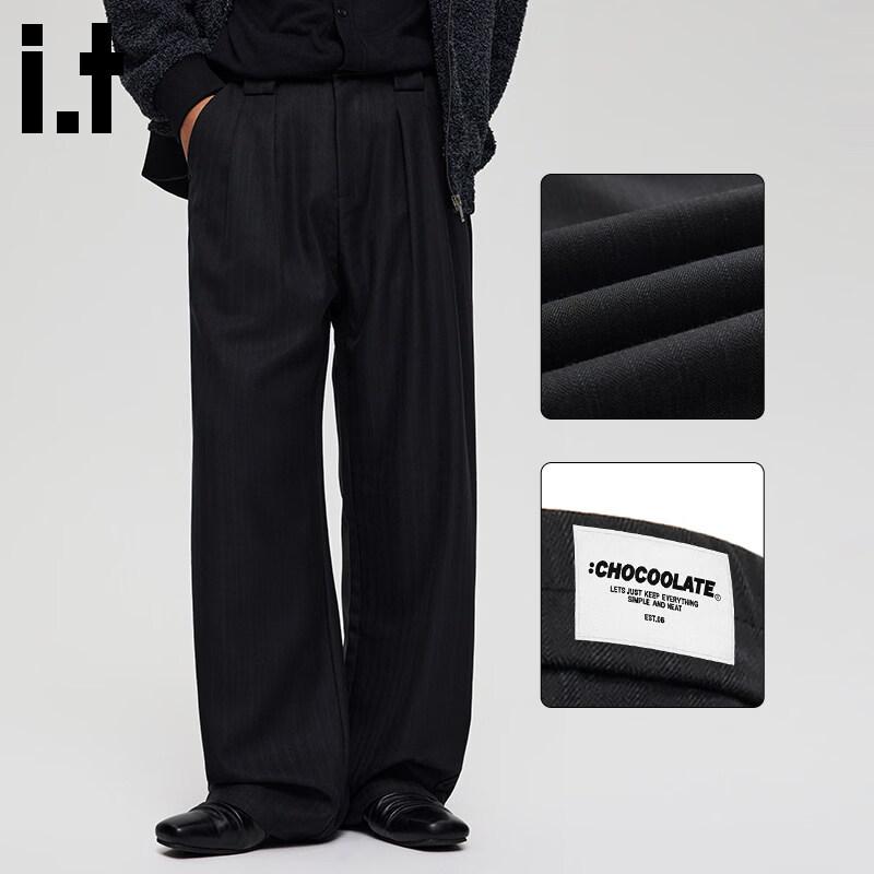 CHOCOOLATEit Men s Retro Loose Straight Leg Casual Pants 2XL