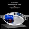 Zhishi Stainless Steel Shallow Steaming Plates with Handles