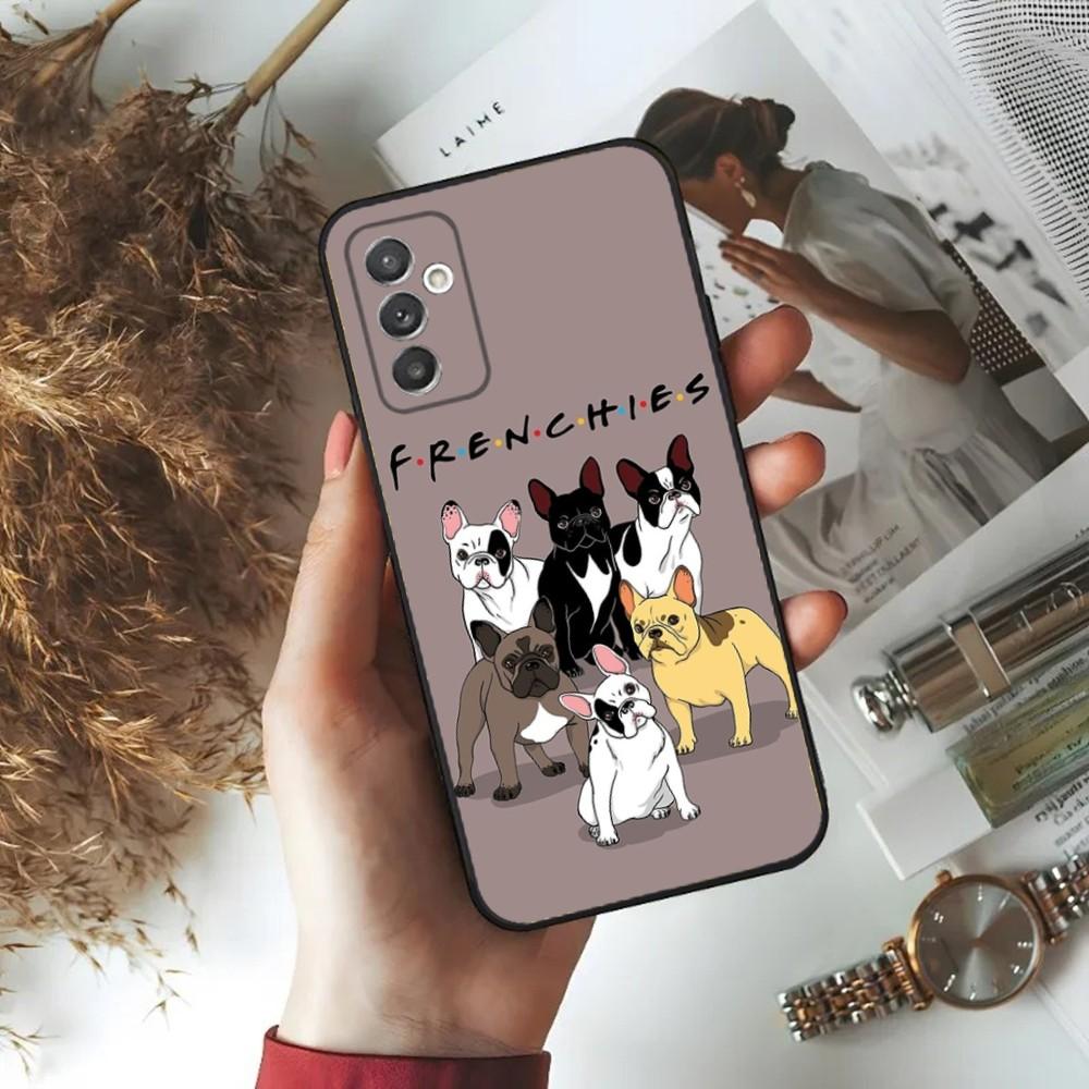 French Bulldog Phone Case For Samsung S24,23,22,30,21,10,9,Ultra,Plus,Lite,FE,5G Black Soft Case Samsung S9plus
