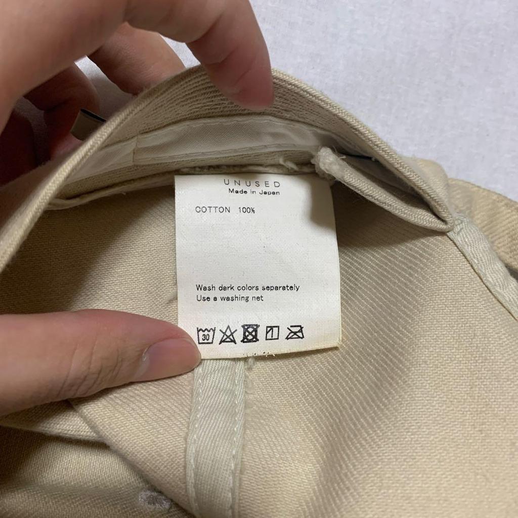 Used unused offwhite denim cap