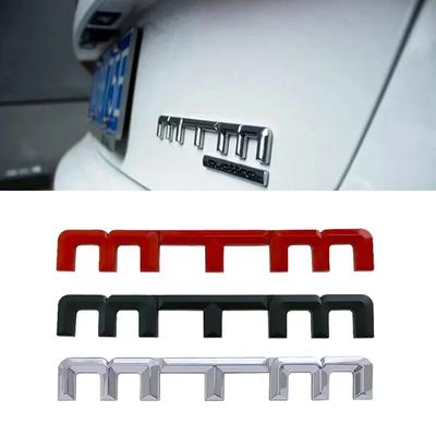 1 Stück 3D Metall MTM Logo Auto Karosserie Seitenemblem Heckklappen Emblem Aufkleber für Golf Passat Jetta Touareg Tiguan Polo CC Bora