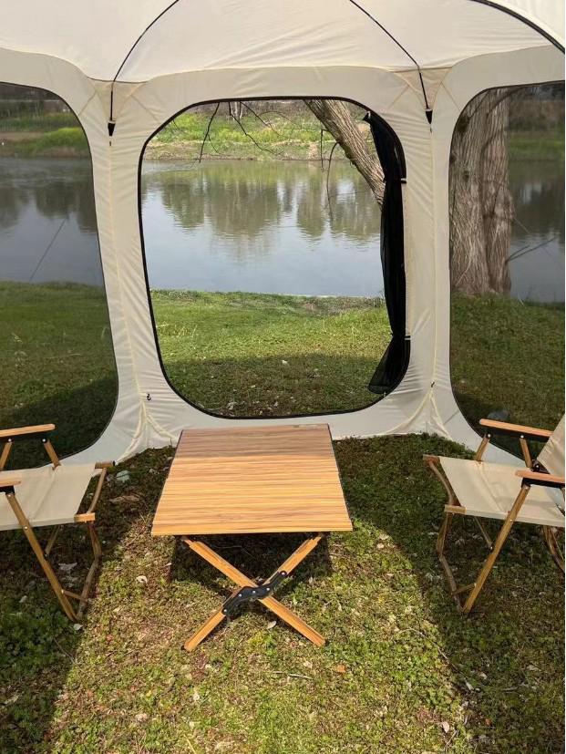 Outdoor Mosquito Repellent Six-Sided Mesh Tent: Quick-Open, Sun-Shading, Portable for Summer Camping