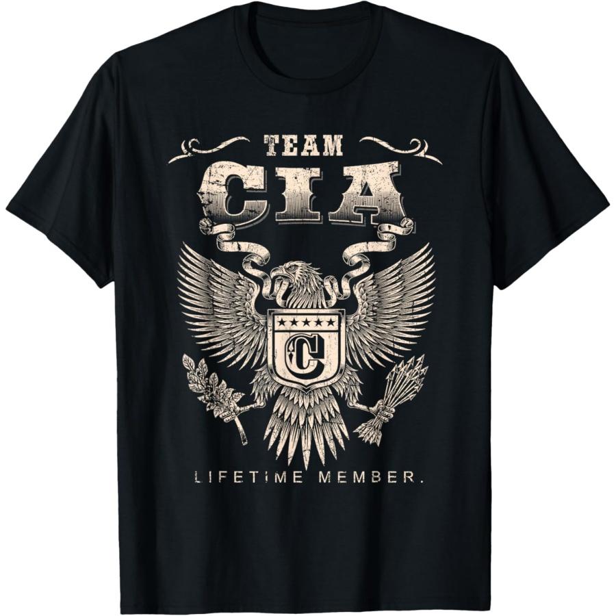 Team Cia Lifetime Member - Cia Name T-Shirt XXXXXL чёрный