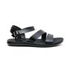 Herren Römersandalen Schwarz Weiß Leder Gladiator Sandalen Outdoor Sommer Offene Zehen Strandschuhe