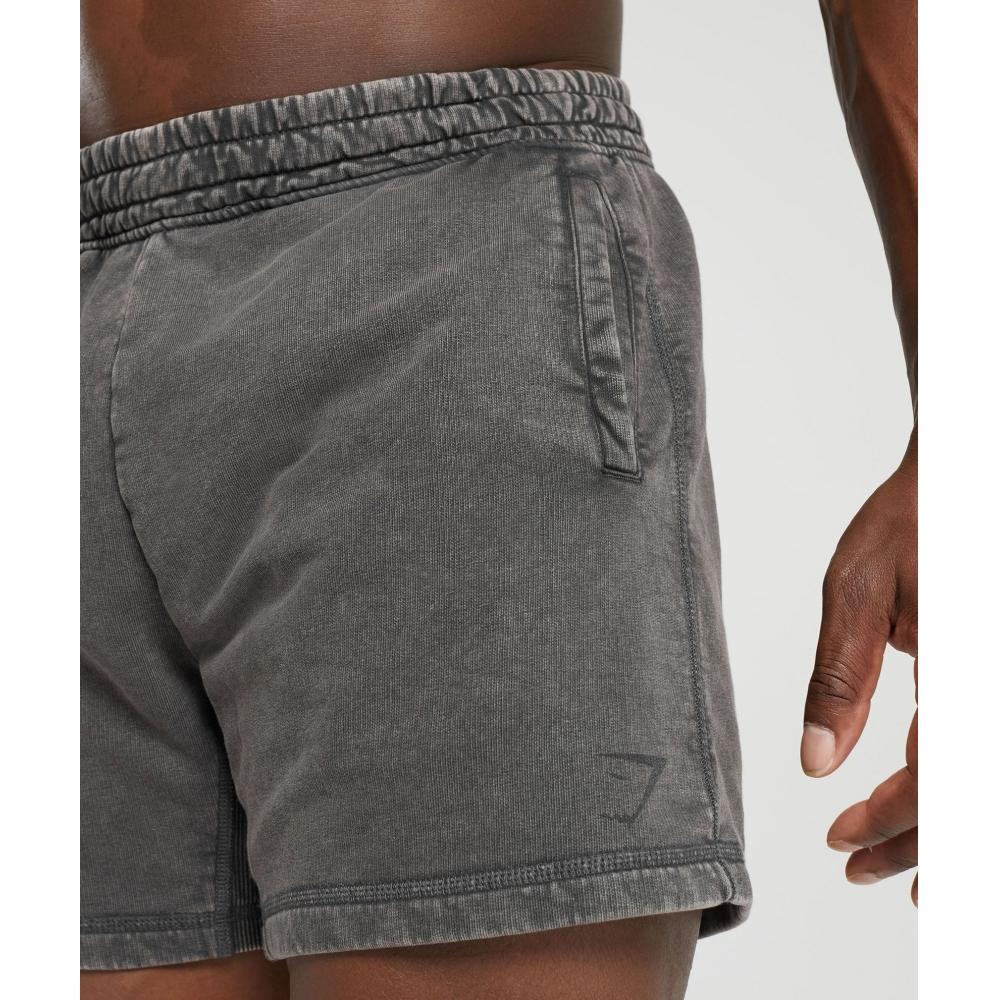 Gymshark Heritage 5 Shorts Onyx Grey A4a8k Gb8n