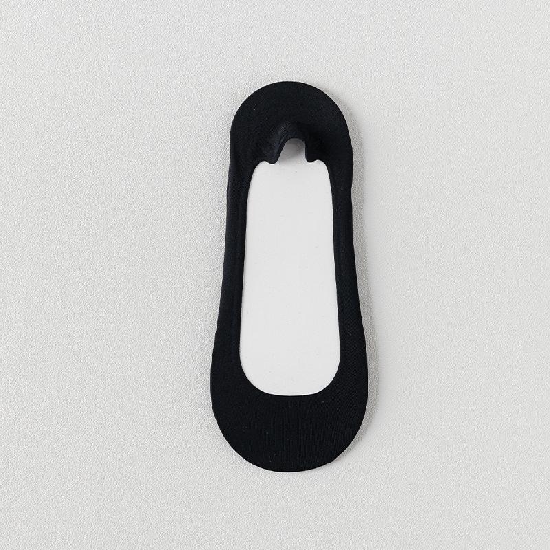 Ice Silk Boat Socks Foot Padded Silicone Anti Slip Thick Sponge Bottom Soft Comfortable High Heel Shockproof Invisible Socks