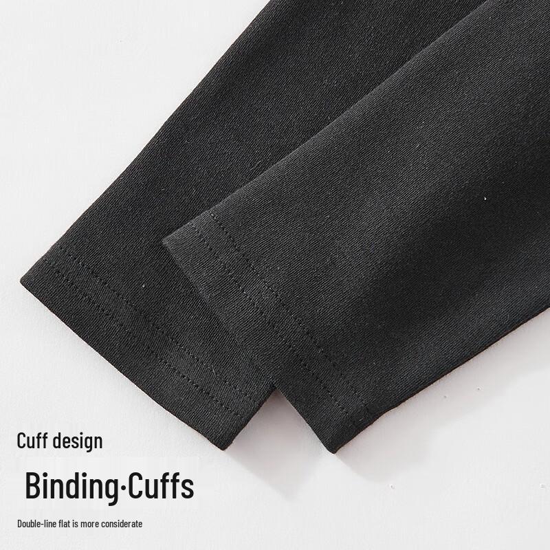 MIIOW Damen Langarm T-Shirt aus reiner Baumwolle