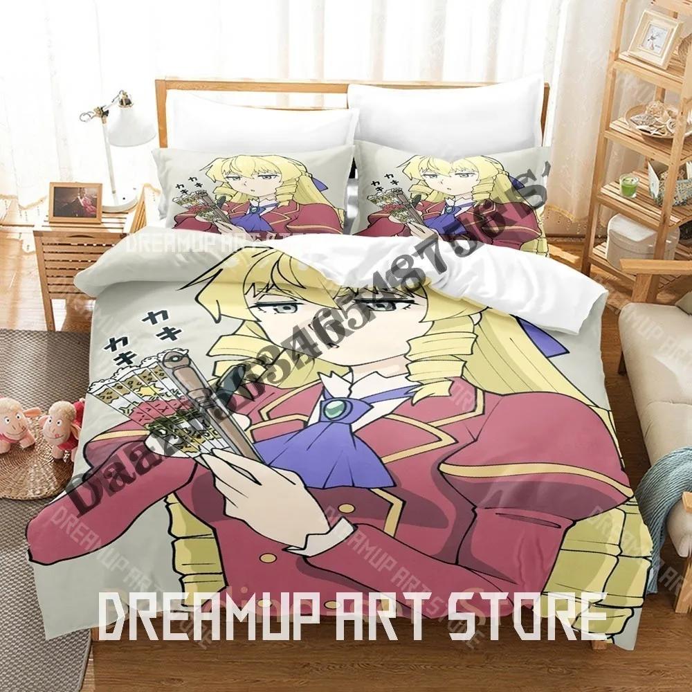 3D Print Akuyaku Reijou Tensei Ojisan Grace Auverne Bedding Set Single Twin Full Queen King Size Bed Set Adult Bedroom