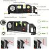 4 In 1 Infrared Laser Level Cross Line Laser Tape with 2.5m Measure Tape Multifunction Laser Level Tools