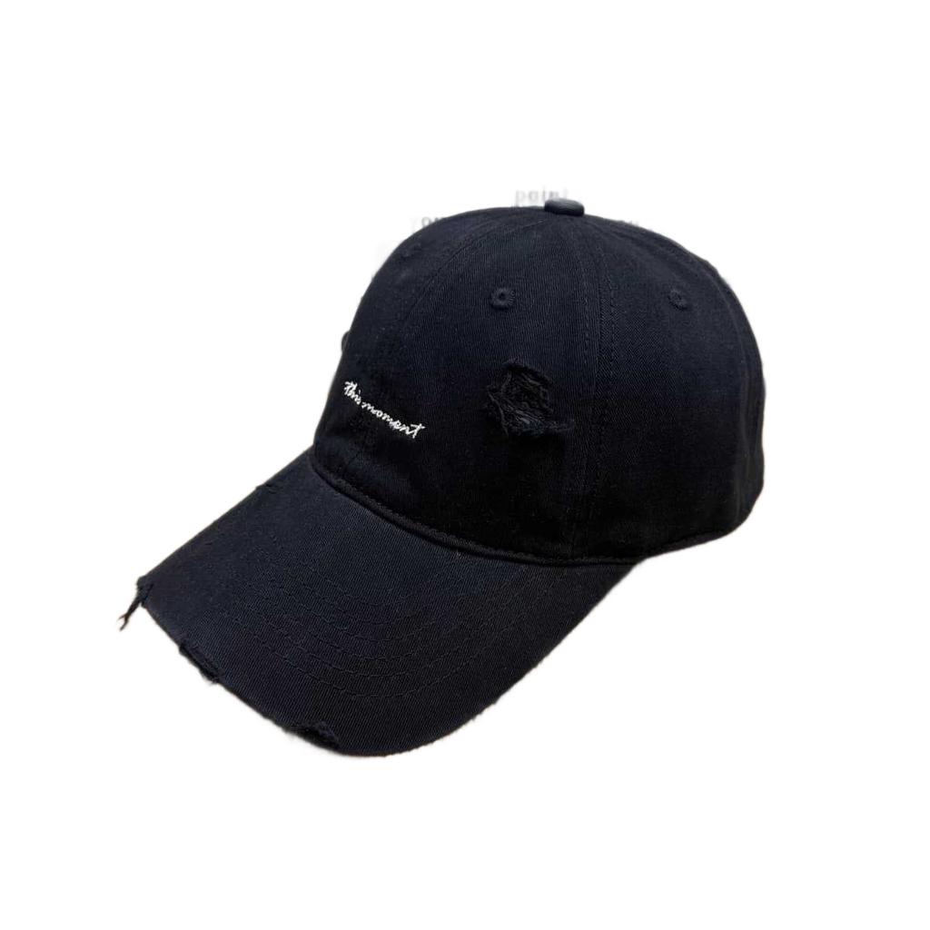 Soft Top Old Ripped Baseball Cap Women's Ins Wind Versatile Embroidered Letters Sunshade Face Small Cap
