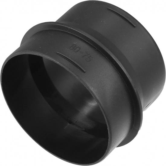 Car Air Ducting Connector Straight Air Heater Duct Joiner Connector Pipe 80mm to 75mm Black