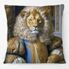 European Fashion Leopard Rabbit Fox Tiger Smoking Lion Animals Portrait Cushion Covers Pillowcase For Sofa