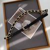Pu Sophisticated Black Waist Belt With Sleek Chain Detailing For 2023 Style Autumn