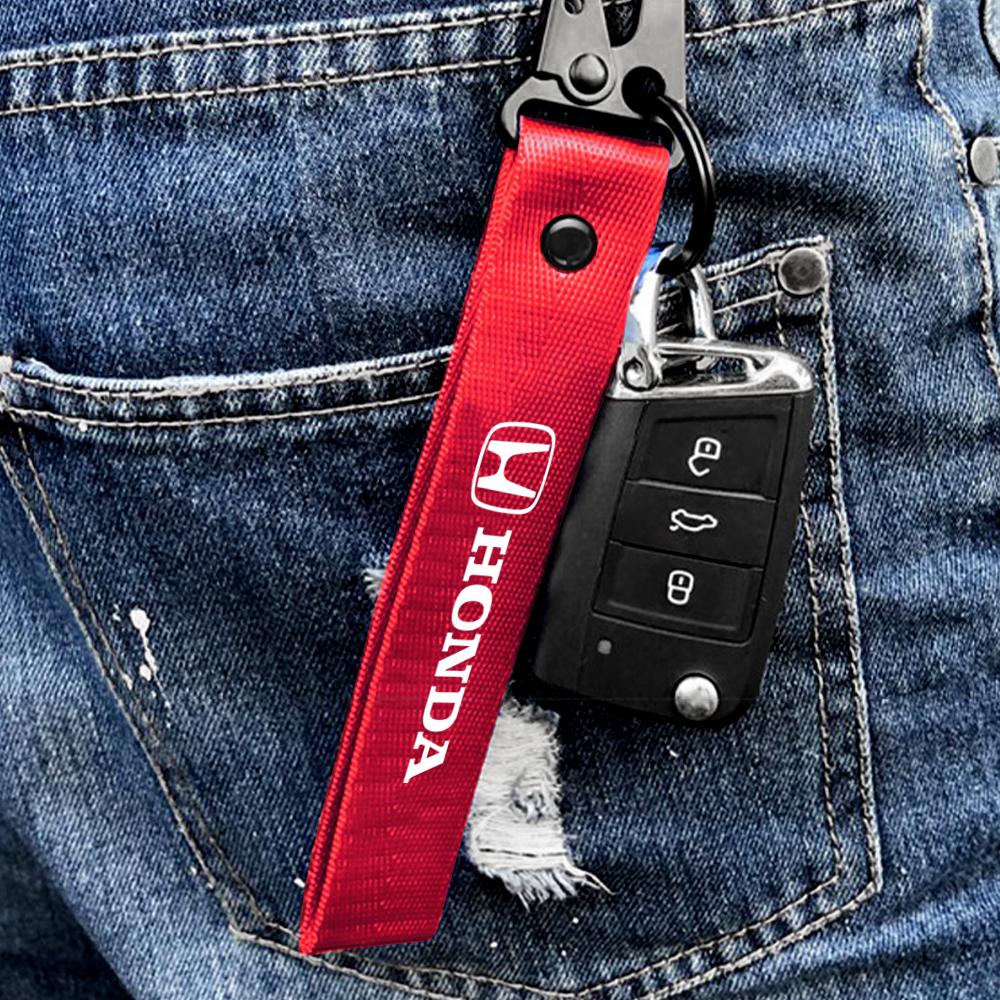 Car Keychain Key Ring Auto Tire Wheel Valve Caps Accessories for Honda Civic 10th 11th Gen Hrv Jazz City Fit Accord 7 Crv Mugen wsdm59