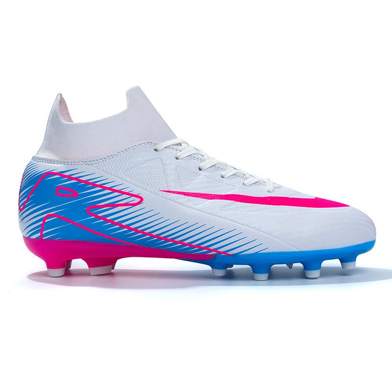 

2025 football shoes new male and female youth high-top competition sports shoes student grass training shoes 34