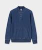 BROOKS BROTHERS Baseball Collar Sweatshirt (Indigo) (Bbnpmm7475Ofs)