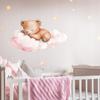 Wall Stickers Sleeping Teddy Bear On A Cloud And Stars Children'S Room