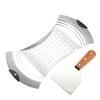 Stainless Steel German Egg Noodle Maker Silicone Grip Oil Filter  Fruits and Vegetables Drain