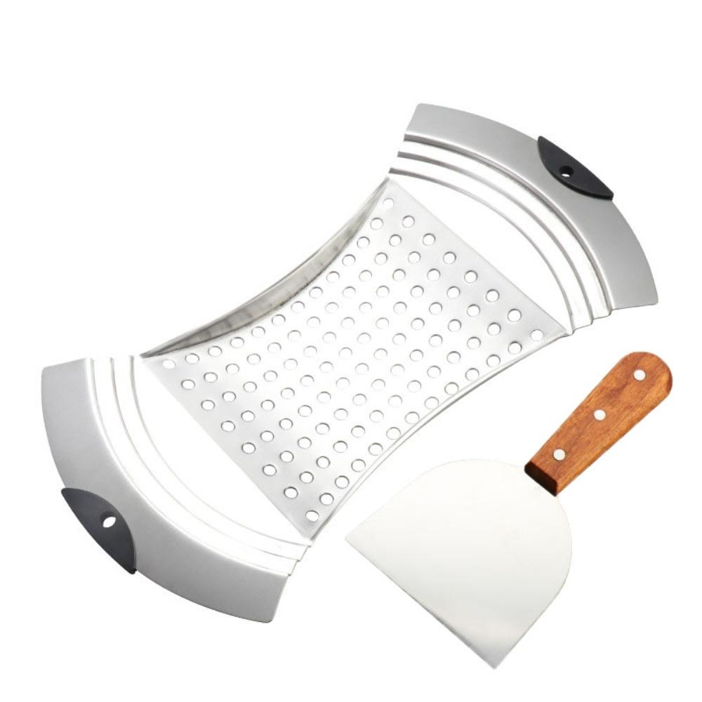 Stainless Steel German Egg Noodle Maker Silicone Grip Oil Filter  Fruits and Vegetables Drain