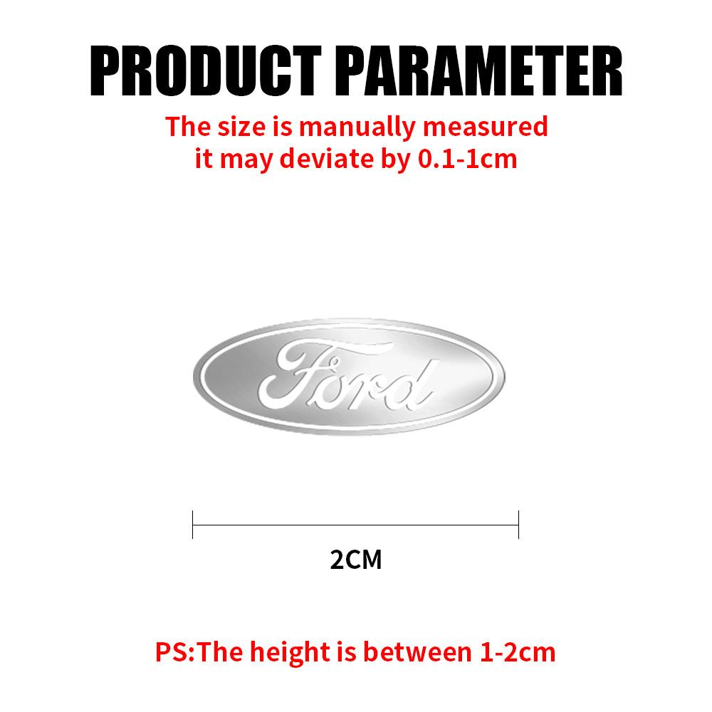 5/10/20PCS Universal Car Metal Small Stickers Center Cover For Ford ST FOCUS Mondeo MK3 MK4 Mustang Fiesta Edge Kuga Transit MK5