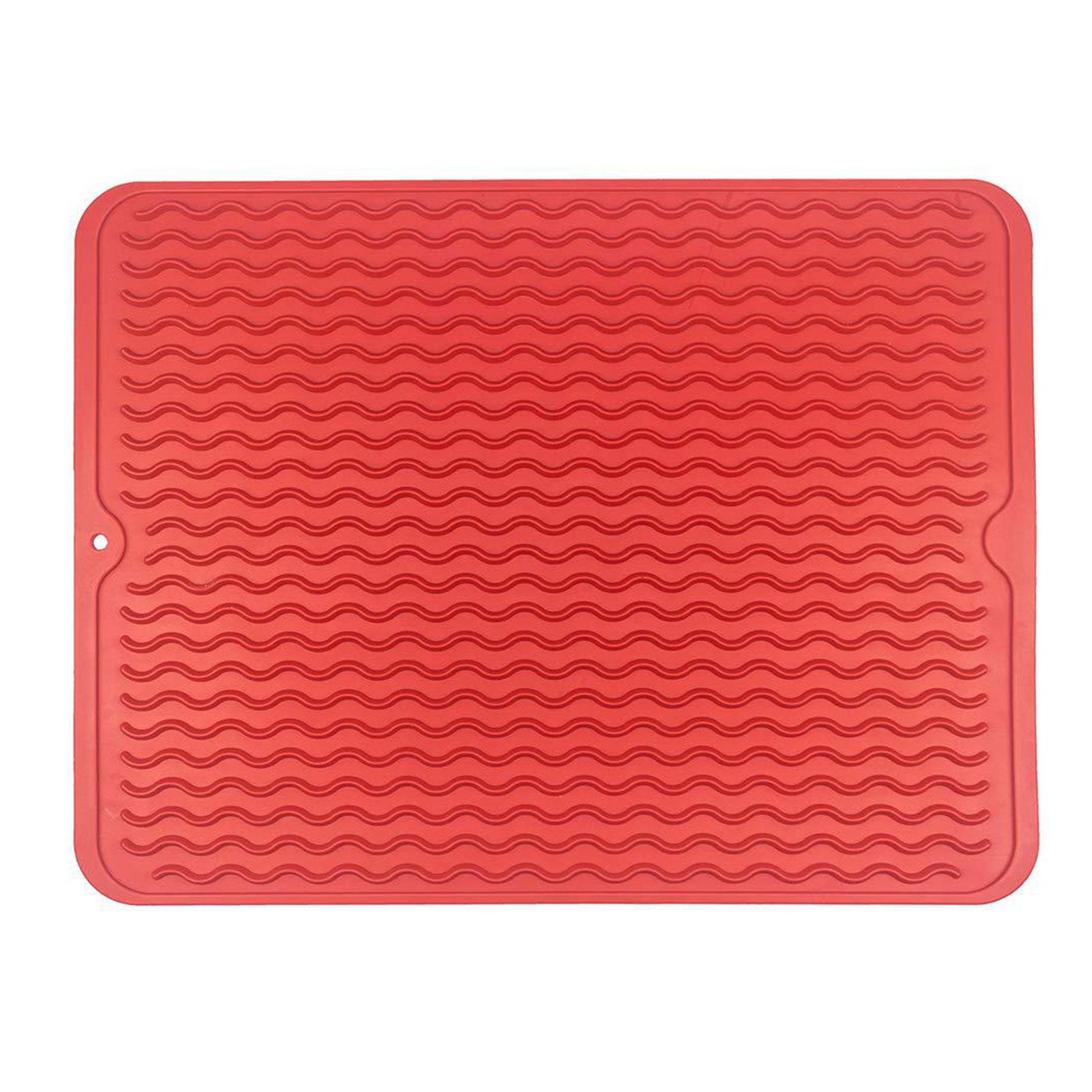 

Silicone Drain Pad With Drain Groove Easy To Clean Counter Silicone Drain Pad Silicone Dishes Mat