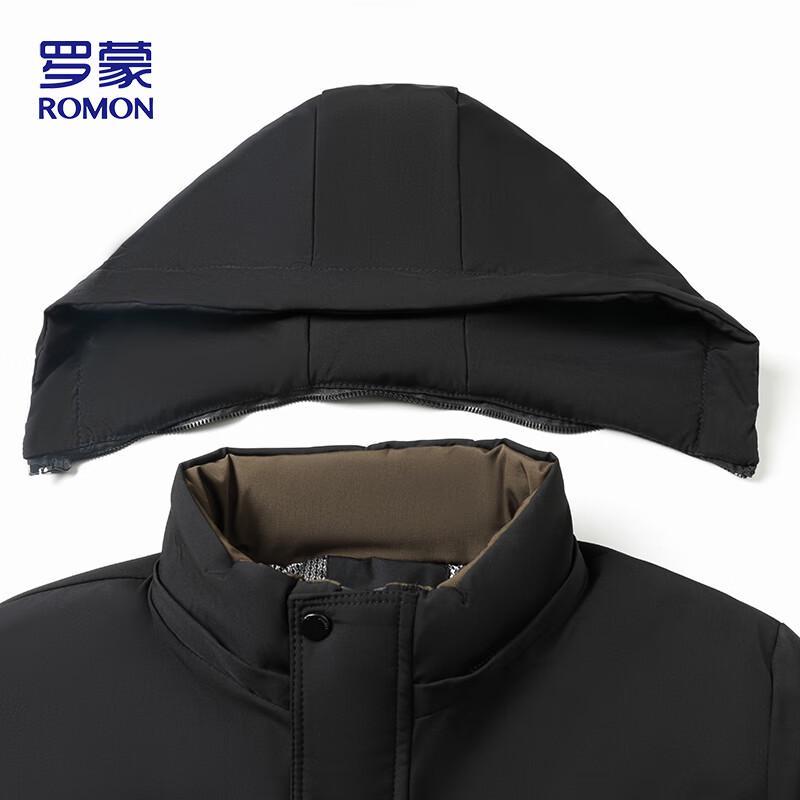 ROMON Men's Detachable Hooded Padded Winter Jacket