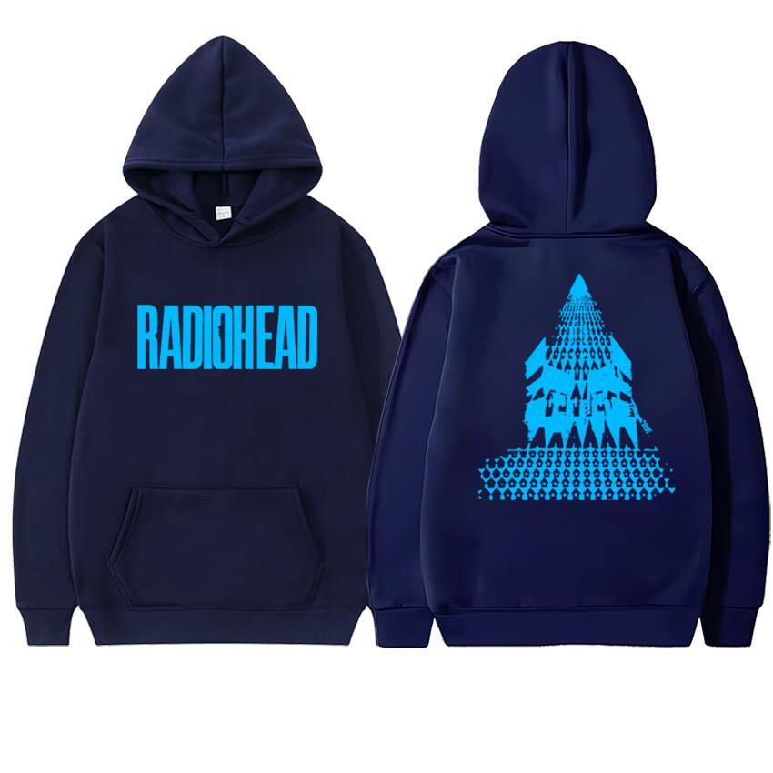 

Hot Sale Rock band Radiohead Tour 2025 Double Sided printed Sweatshirt Men women vintage hip hop streetwear Unisex Fleece Hoodie 3XL