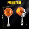 2x Motocyklový smerový ukazovateľ Blinker Jantárový Pre Chopper Bobber Racer
