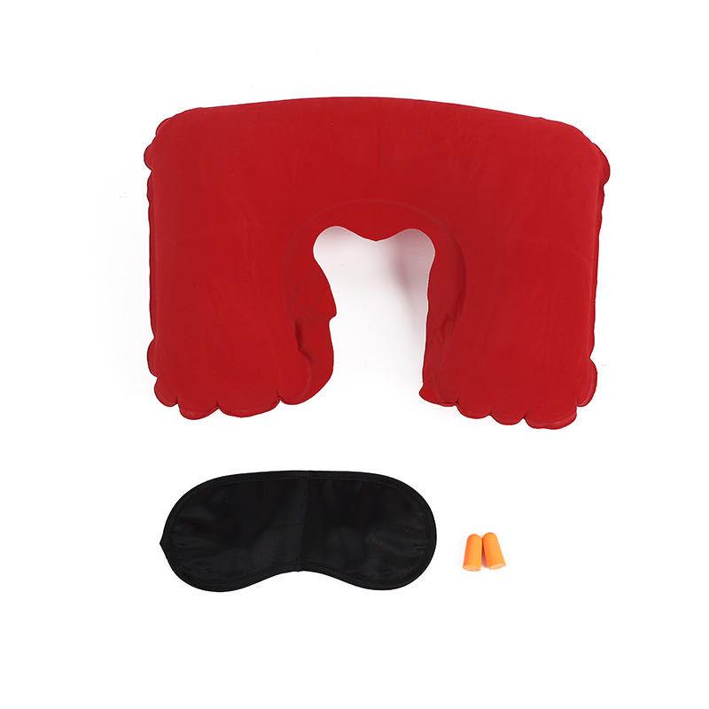 Inflatable Foldable Travel Neck Pillow - Portable U-Shaped Pillow for Camping, Car, and Travel