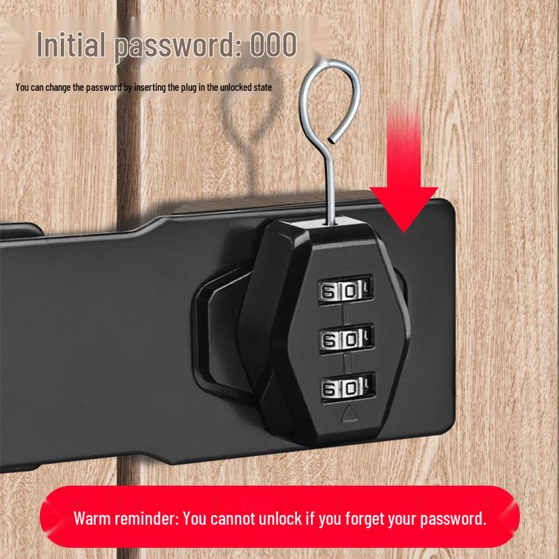 Digital No-Drill Anti-Theft Password Lock for Cabinets and Wardrobes