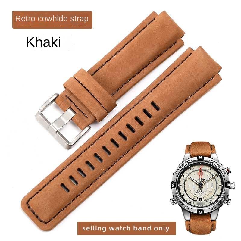 Für TIMEX Armband Herren Gezeiten Kompass Armband T2N721 T2N720 W2R55500 TW2T76500 Leder Uhrenband Silikon Gummi Armband 24*16mm