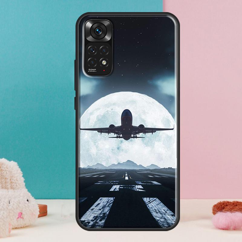 Aircraft Airplane Fly Travel Case For Xiaomi Redmi Note 12 11 10 9 8 Pro 9S 10S 11S 12S Redmi 12C 9A 9C 10A 10C Coque