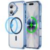 Case for 17 16 15 14 13 12 Pro Max Transparent Magnetic Protective Cover Full Coverage Wireless Charging Shock Proof Tough Shell
