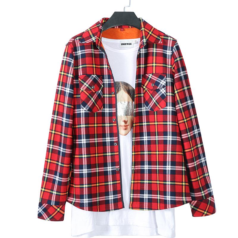 Women's Fleece-Lined Plaid Shirt, Long Sleeve, Warm, Slim Fit, Plus Size, Korean Style for Autumn and Winter.