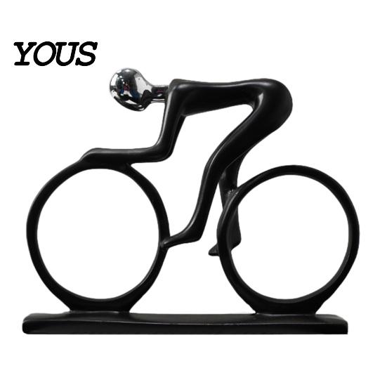 High-end Textured Decor Minimalist Black Resin Figurines, Modern Abstract Musician & Golfer Statues, Luxury Home Light Accents for Living Room