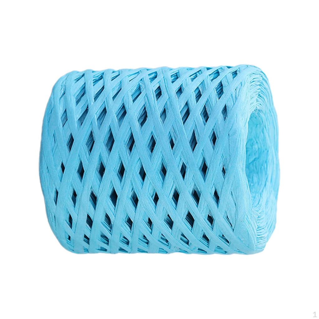 Διακόσμηση χάρτινη κορδέλα Raffia 200M/Roll Ανακυκλώσιμη ανθεκτική για ύφανση συσκευασίας δώρου Ημέρα του Αγίου Βαλεντίνου
