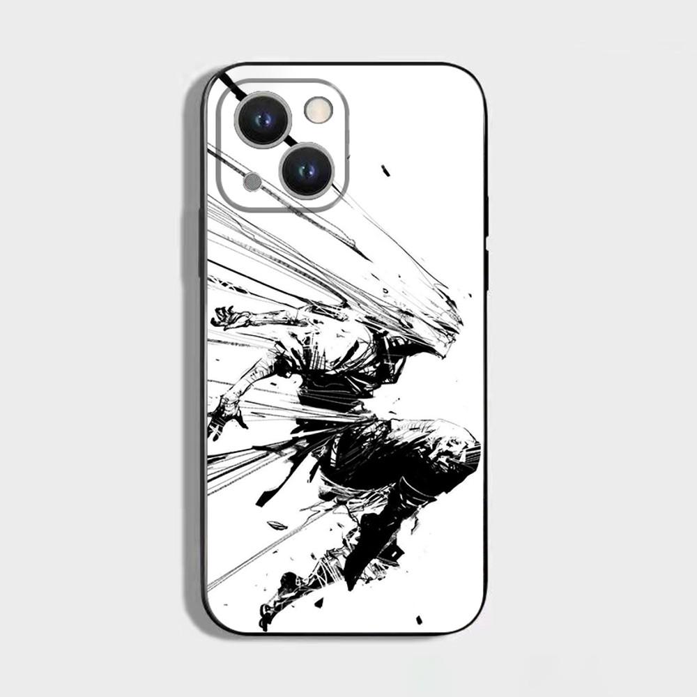 Street Art Banksy Graffiti Phone Case For iPhone 16,15,14,13,12,11 Plus,Pro Max,XS,X,XR,SE,Mini,8,7,Soft Silicone Black Cover