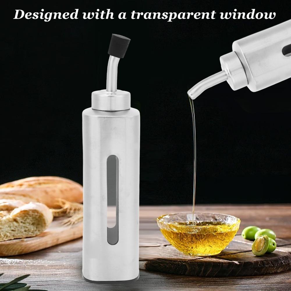 150ml Vinegar Cruet Bottle 304 Stainless Steel Liquid Condiment Holder Restaurant Use