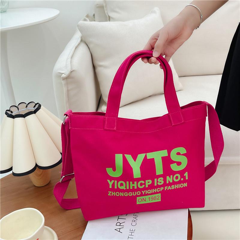 

Детская сумка 2025 новая холщовая сумка с алфавитом для девочек дорожная большой вместимости на плечо сумка-мессенджер