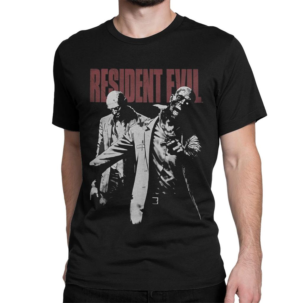 Novelty RE4 The Chainsaw Game T-Shirt for Men Women Crew Neck Cotton T Shirt RE4 Resident Evils Short Sleeve Tees Plus Size Tops