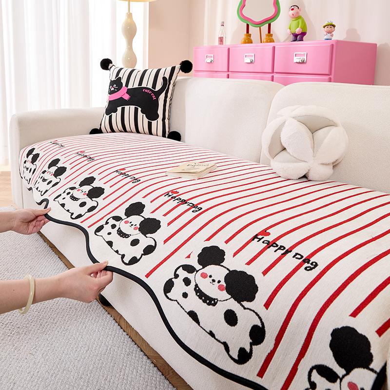 Dopamine Special-Shaped Sofa Cushion Is Universal In All Seasons  New Chenille Sofa Cushion One-Piece Sofa Cover