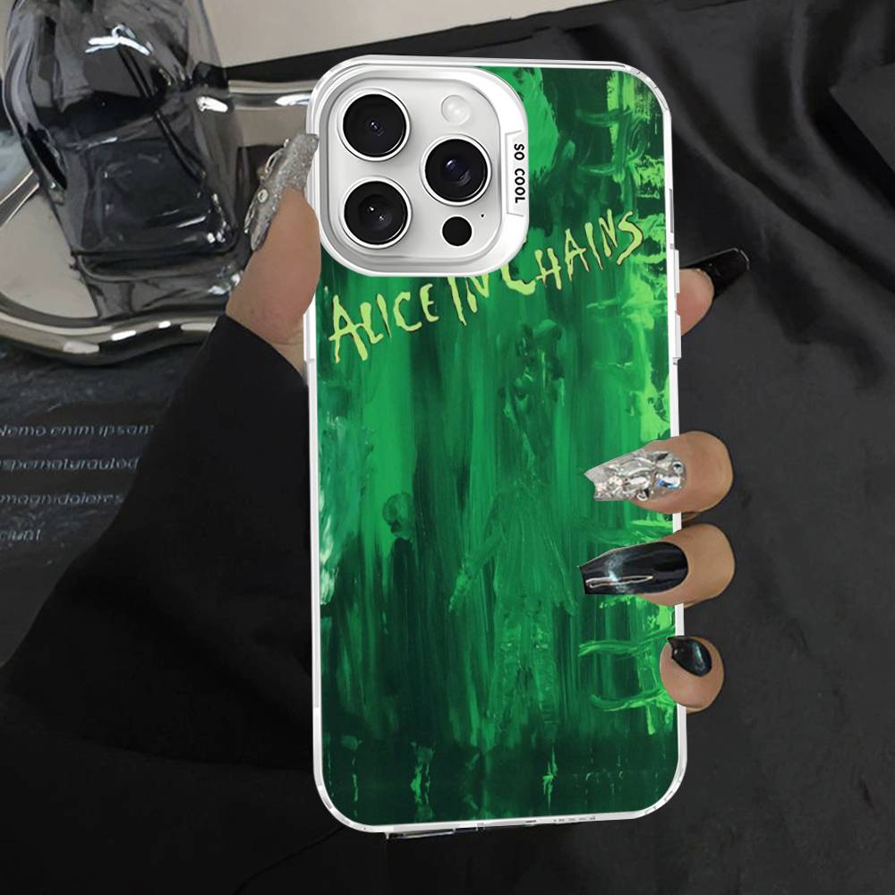 A-Alice I-In C-Chains Phone Cases For iPhone 17 16 15 14 13 12 11 Plus Pro Max Pro Color Matte Cover