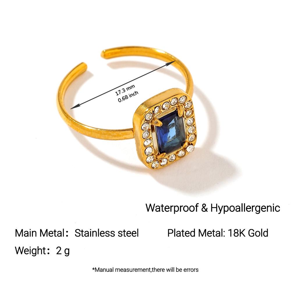 

Yingtai Women s Fashion Ring: Stainless & Titanium Steel, European & American Style, 18k Gold Finish, Fine Polished, Non-Fading.