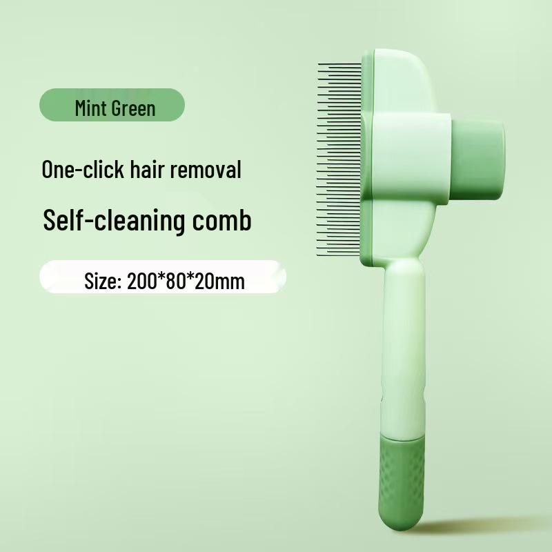One-Click Self-Cleaning De-shedding Comb & Knot Remover for Cats and Dogs