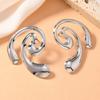European Creative Punk Geometric Snake Coil Long Earrings