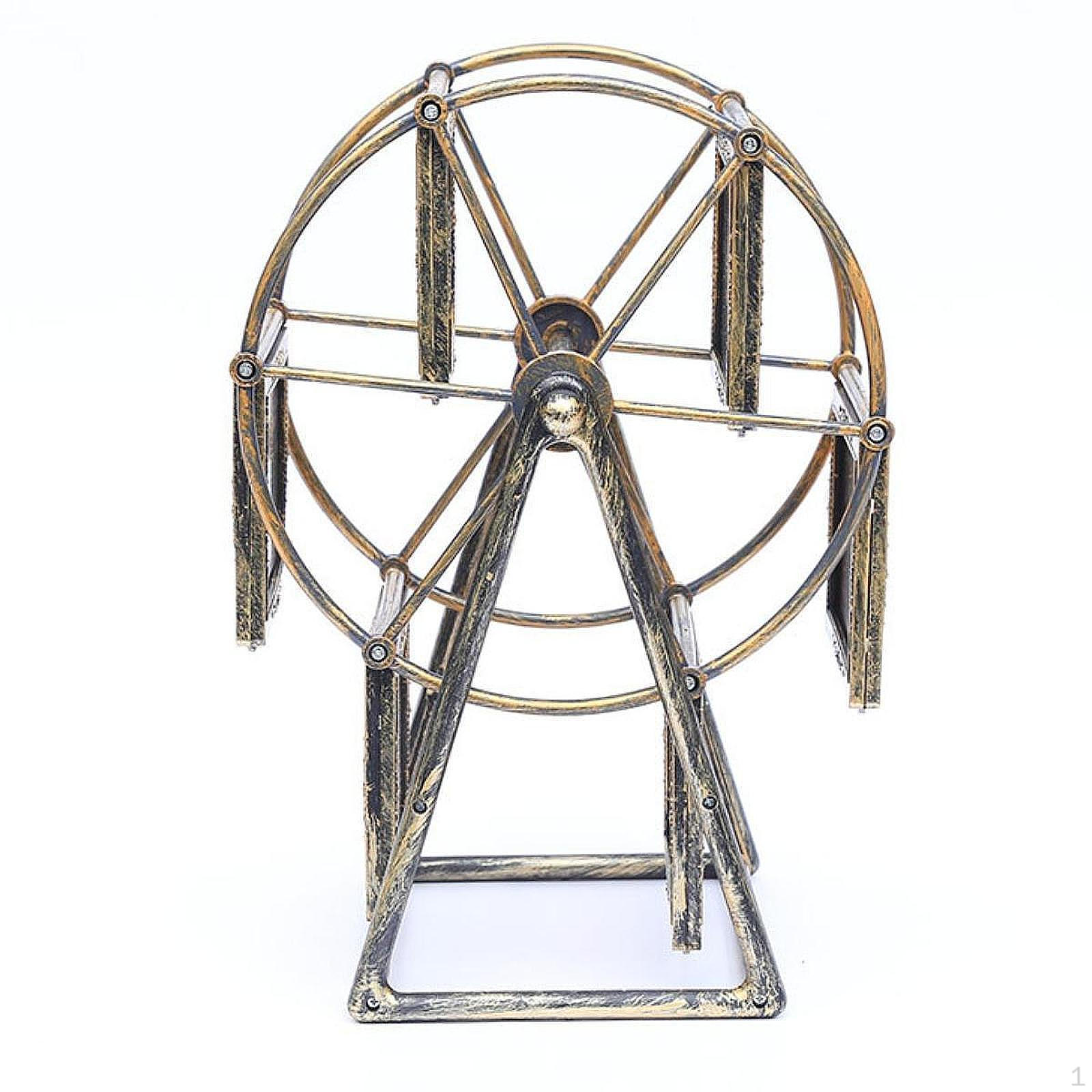 

Rotating Wheel Picture Frame Photo Holder Home Decor, Gifts, Desktop Vintage for