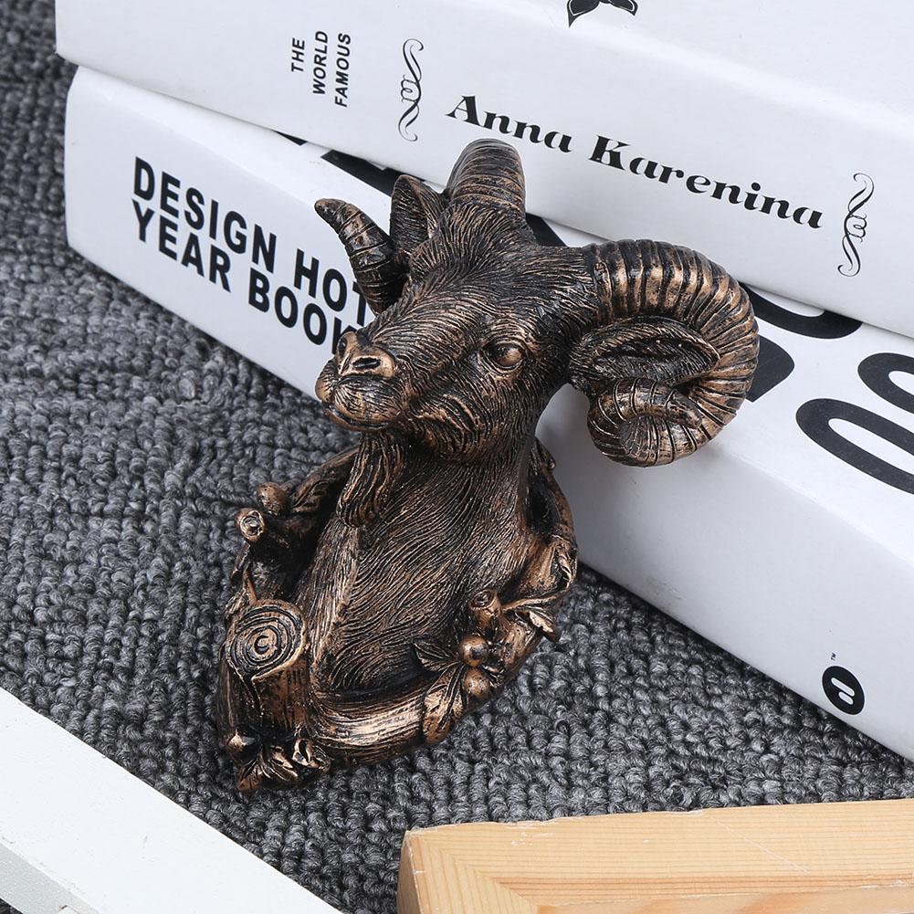 Cute Animal Shape Wall Hanging Hook Coat Hat Clothes Rack Hooks Decoration for Bathroom Bedroom(Goat Shape )