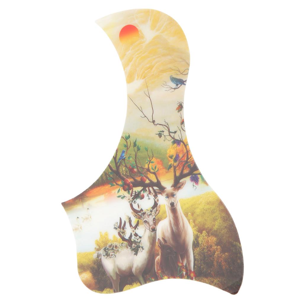 Acoustic Guitar Pickguard PVC Front Guard Plate Pretty Pattern Instrument Accessory