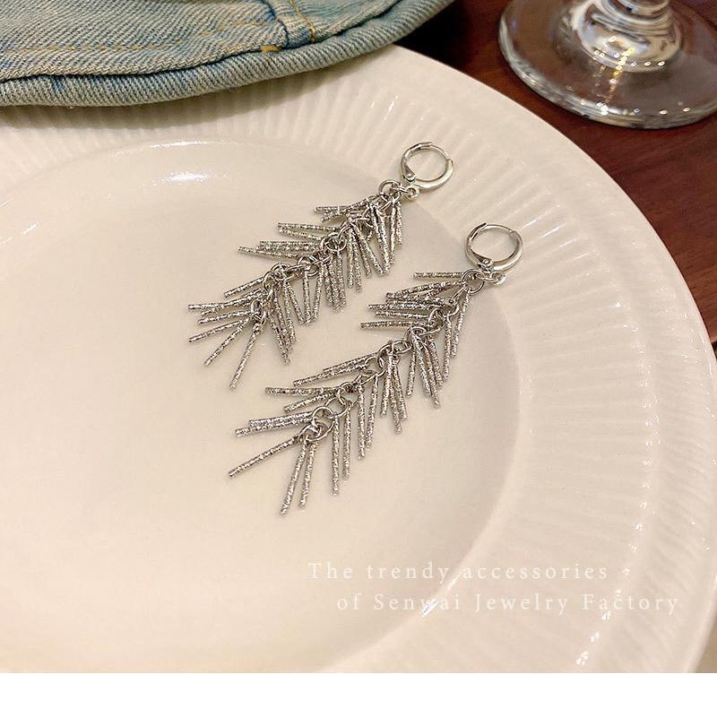 Long Tassel Earrings - Elegant, Light Luxury, Face-Slimming Ear Jewelry