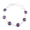 Purple Iolite Gemstone 925 Sterling Silver Jewelry Gemstone Handmade Bracelet RB-14-2